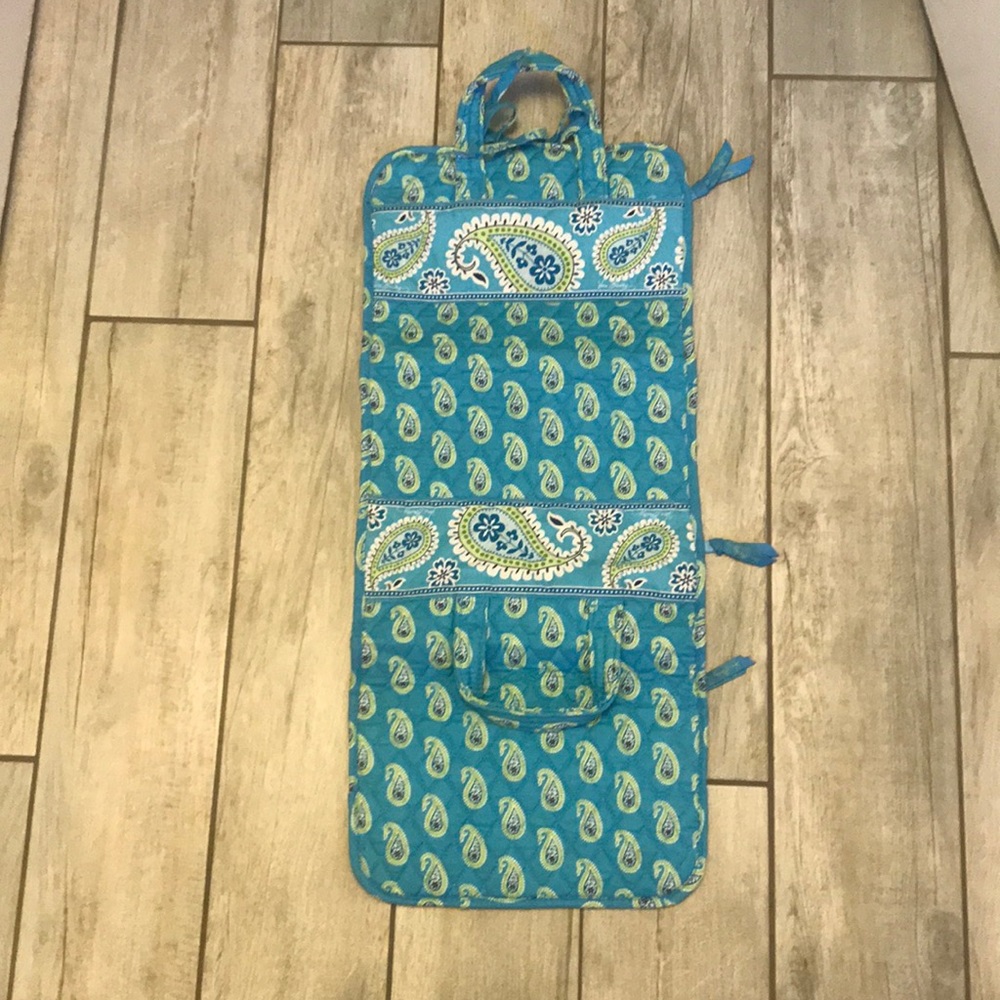 Vera Bradley hanging makeup bag- Blue Paisley - Picture 3 of 8